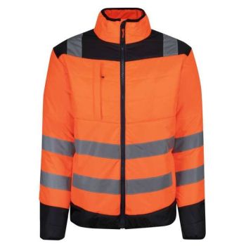 HI-VIS PRO TWO TONE THERMAL JACKET Orange/Navy M