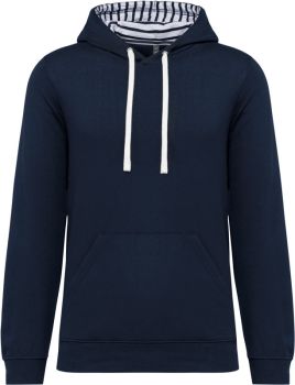 Kariban | Unisex mikina s kapucí navy/mariniere L