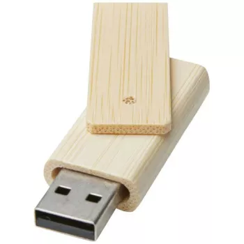 Bambusový USB flash disk s kapacitou 4 GB Rotate béžová