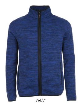 SOL'S TURBO - KNITTED FLEECE JACKET Bugatti Blue/Navy Pro 4XL