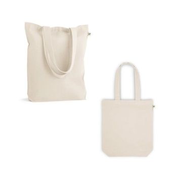 HARBOR. Taška zo recyklovanej bavlny (70%) a polyesteru (30% rPET) (280 g/m²) Svetlá prírodná