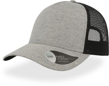 Atlantis | 5 panelová Trucker kšiltovka "Rapper Melange" light grey onesize