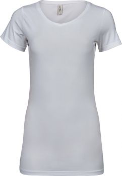 Tee Jays | Dámské elastické tričko white XXL