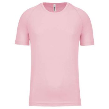 KIDS' SHORT SLEEVED SPORTS T-SHIRT Pale Pink 10/12