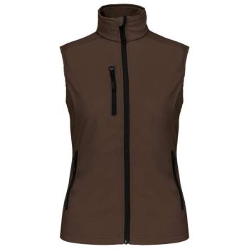 LADIES' SOFTSHELL BODYWARMER Chocolate M