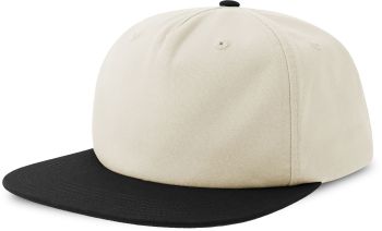 Atlantis | 5 panelová baseballová kšiltovka off white/black onesize