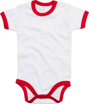 Babybugz | Dětské body white/red 3-6