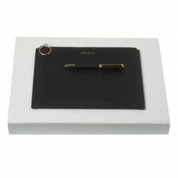 Set Boucle Noir (fountain pen & clutch)