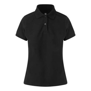 WOMEN'S STRETCH POLO Black L