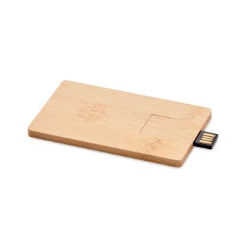 CREDITCARD PLUS 16GB USB s krytem z bambusu wood