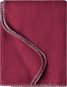 James & Nicholson | Fleecová deka bordeaux/natural onesize