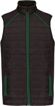 Kariban | Pracovní hybridní vesta "Day-to-Day" black/kelly green XXL