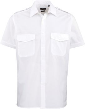 Premier | Pilotní košile s krátkým rukávem white 38.