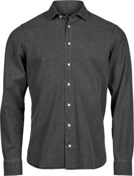 Tee Jays | Denim košile s dlouhým rukávem black denim L