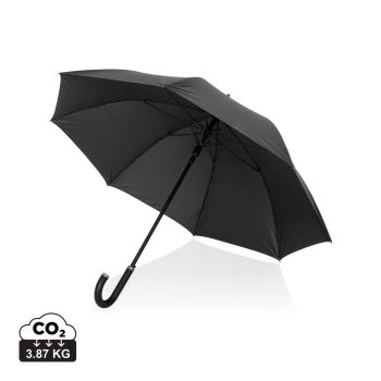 Swiss Peak Vero dáždnik AWARE™ RPET 25” s luxusnou rukoväťou čierna