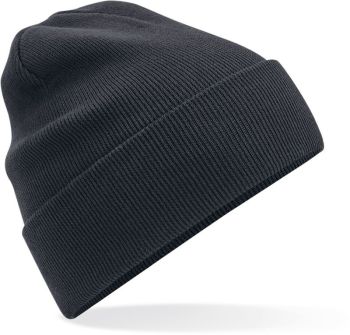 Beechfield | Pletená čepice z bio bavlny graphite grey onesize