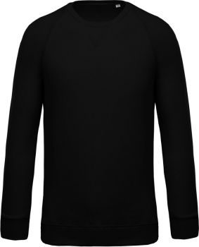 Kariban | Pánská raglánová mikina z bio bavlny black L