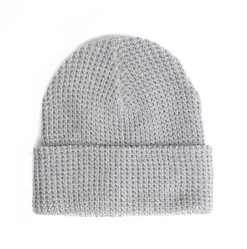 Pure Waste | Vaflová pletená čepice melange grey onesize