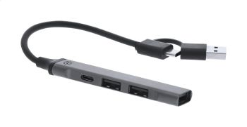 Zlip USB hub silver