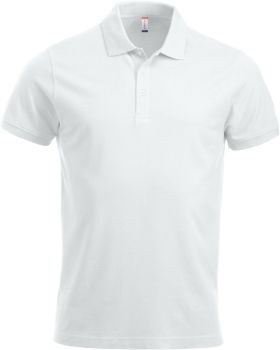 Clique | Pánské piqué polo z těžké bavlny white M