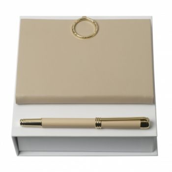Set Boucle Nude (rollerball pen & note pad A6)