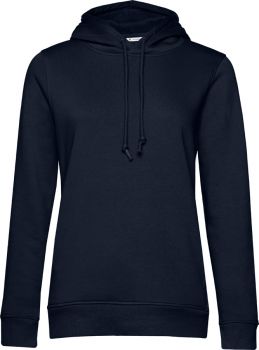 B&C | Dámská mikina s kapucí z bio bavlny navy blue S