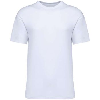 UNISEX SHOULDER LOOSE T-SHIRT White L