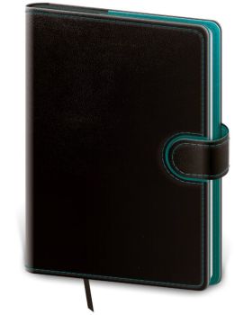 Denný diár A5 Flip čierno/petrolejový