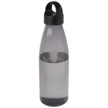 Láhev na vodu z recyklovaného plastu o objemu 800 ml Bergen Černá