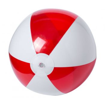 Zeusty plážová lopta (ø28 cm) red , white