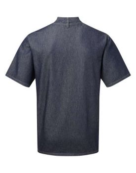 CHEF'S ZIP-CLOSE SHORT SLEEVE JACKET Indigo Denim L