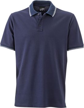 James & Nicholson | Pánské piqué polo navy/white XL