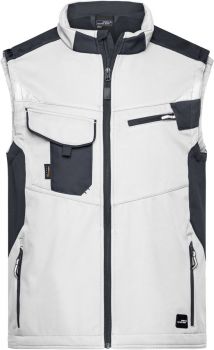 James & Nicholson | Pracovní vesta - Strong white/carbon M