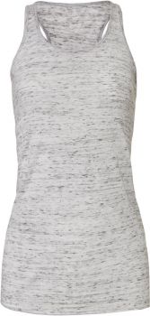 Bella + Canvas | Dámské volné "racerback" tílko white marble M