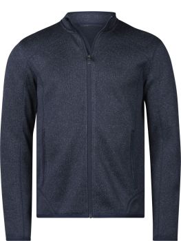 Tee Jays | Pánská melanžová pletená fleecová bunda navy melange S