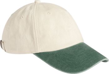 Beechfield | 6 panel nízký profil v kontrastní barvě natural/vintage bottle green onesize