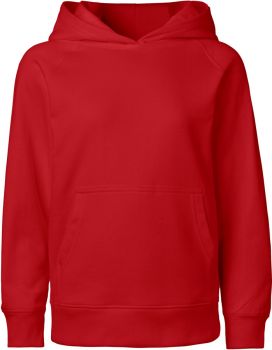 Neutral | Dětská mikina s kapucí z bio bavlny red 128/134