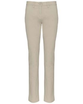 LADIES' CHINO TROUSERS Beige 40