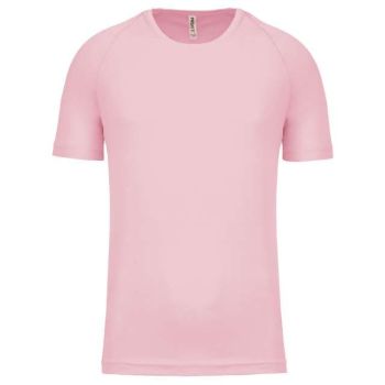 MEN'S SHORT-SLEEVED SPORTS T-SHIRT Pale Pink M