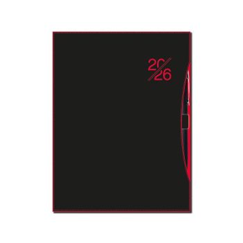 Denný diár A5 SMART red 2026