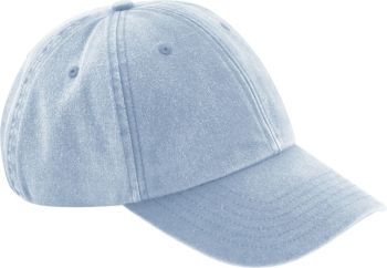 Beechfield | Dětská 6 panelová nízkoprofilová kšiltovka vintage light blue onesize