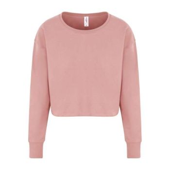 WOMEN'S CROPPED SWEAT Dusty Pink XS
