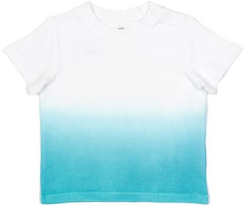 Babybugz | Dětské tričko "Dips" white/surf blue 0-3