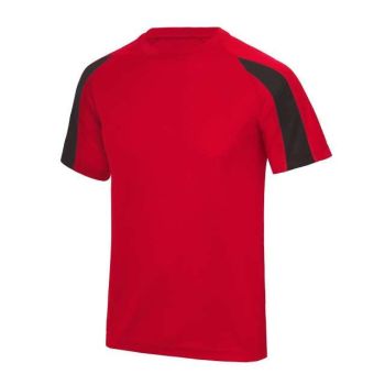 CONTRAST COOL T Fire Red/Jet Black M
