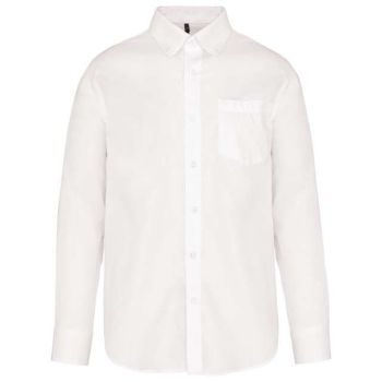 LONG-SLEEVED NON-IRON SHIRT White L