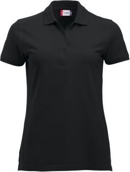 Clique | Dámské piqué polo z těžké bavlny black M