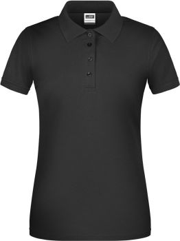 James & Nicholson | Dámské pracovní polo z bio bavlny black M