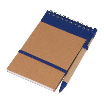 Zápisník s perom modrá