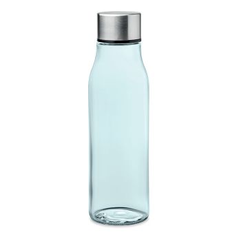 VENICE Skleněná 500ml láhev na pití transparent blue