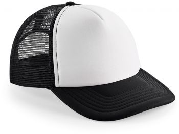 Beechfield | 5 panelová kšiltovka Vintage Trucker black/white onesize